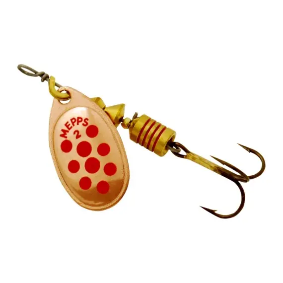 Mepps Aglia 2 - Copper Red Dots Exclusieve Aanbieding