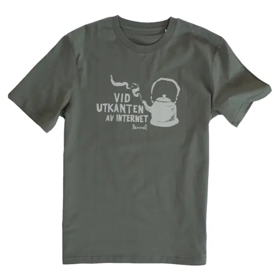 Lemmel T-shirt Vid Utkanten Khaki Green - S Betaalbaar