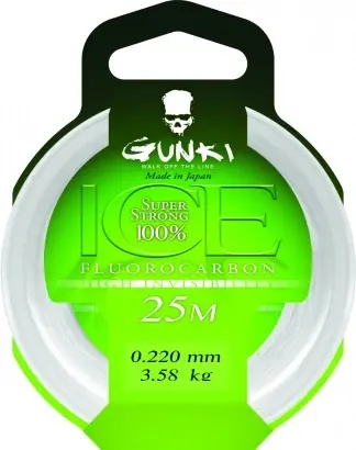 Gunki Fluorocarbone Ice, 0,34mm Populair