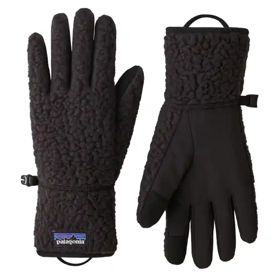 Populair Patagonia Retro Pile Gloves Black - S