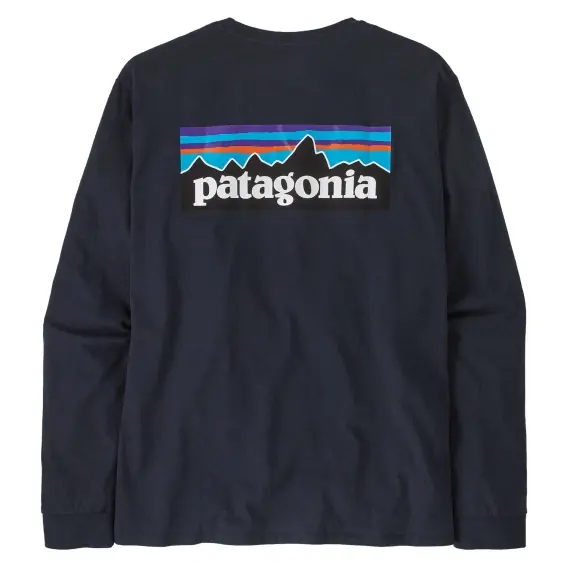 Superprijs Patagonia M's L/S P-6 Logo Responsibili-Tee New Navy - S