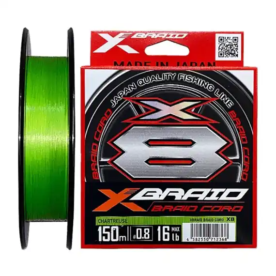 YGK X-Braid X8 Cord 150m – 0,185mm Actieprijs