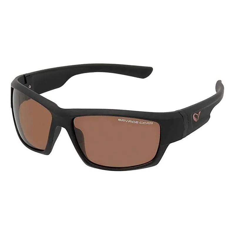 Aanbieding Savage Gear Shades Floating Polarized Sunglasses - Amber (Sun And Clouds)