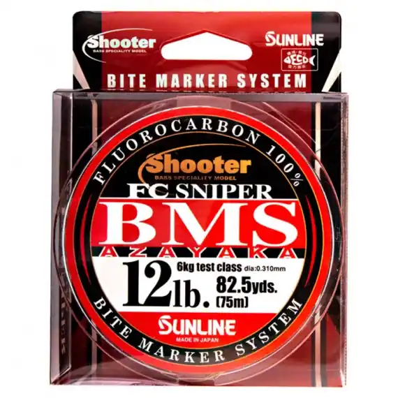 Sunline Shooter FC Sniper Azayaka 75m Multi Color 6kg/12lb - 0,31mm Hoge Kwaliteit