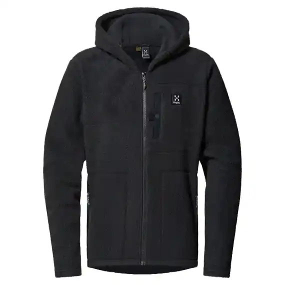 Express Levering Haglöfs Malung Pile Hood Men True Black - XL