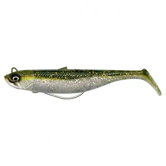 Betaalbaar Savage Gear Savage Minnow Weedless 12.5cm 28g Sinking 2+1 - Green Silver