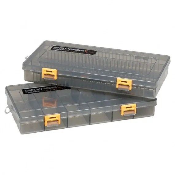 Savage Gear Flat Lure Box Smoke Kit 2pcs 23x11x3.5cm Dagaanbieding