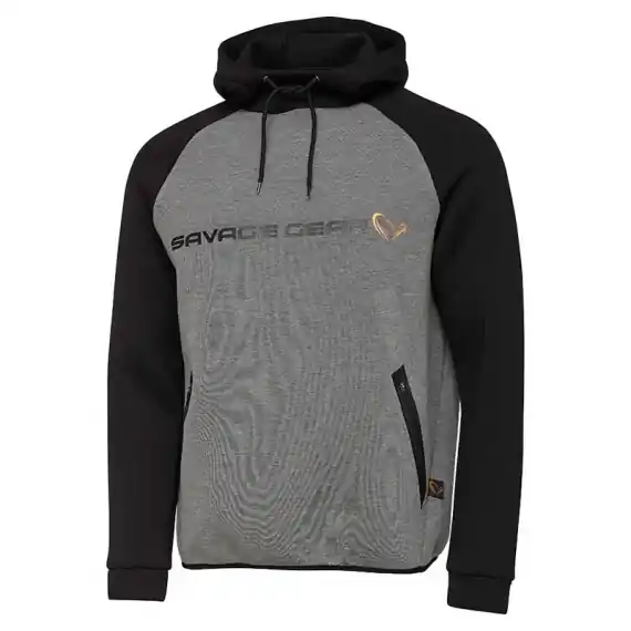 Savage Gear Tec-Foam Hoodie Dark Grey Melange - S Veilige Betaling