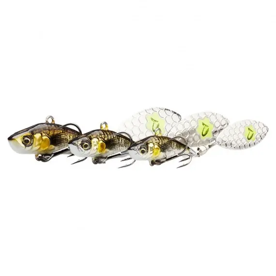 Voordeelprijs Savage Gear 3D Sticklebait Tailspin 6,5cm, 9g Sinking - Black Silver