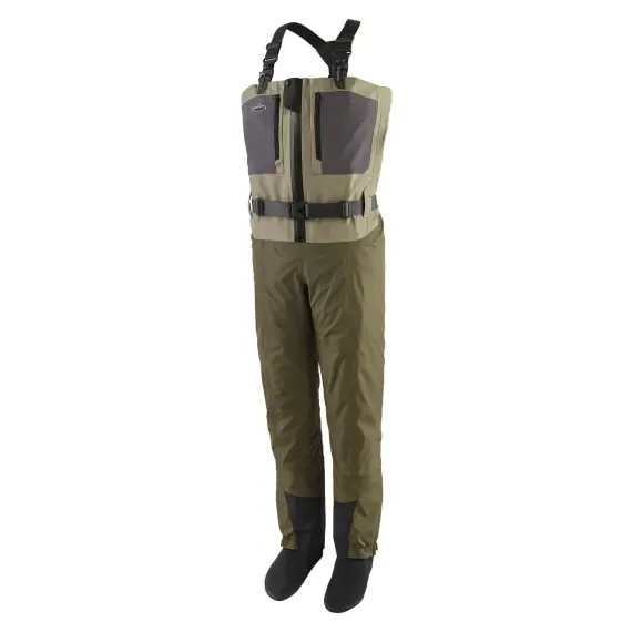 Patagonia M's Swiftcurrent Traverse Zip Front Waders River Rock Green - LLL Hete Deal