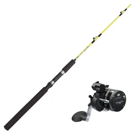 Abu Garcia Cardinal Trolling 20LC/Fladen Ice Pike 130cm Combo Right Gratis Retour