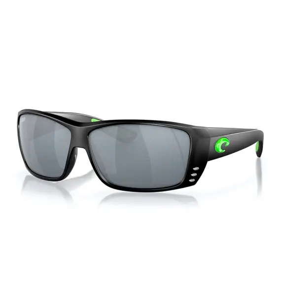Express Levering Costa Cat Cay 200 Matte Black/Electric Green Gray Silver Mirror 58