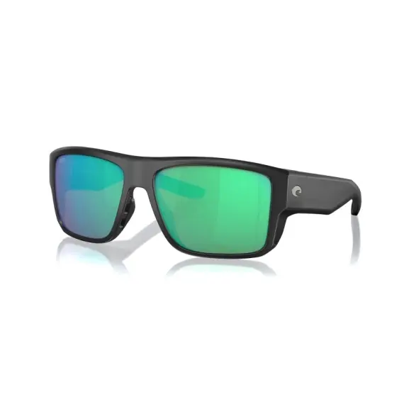 Gereduceerde Prijs Costa Taxman Matte Black - Green Mirror 580G