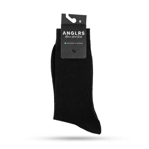 Actieprijs Anglrs Merino Wool Socks Black 41-46 1-pack