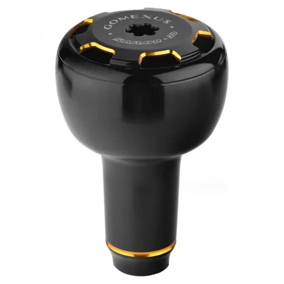 Beste Prijs Gomexus Handle Knob Aluminium For Spinning Reel - Black/Gold