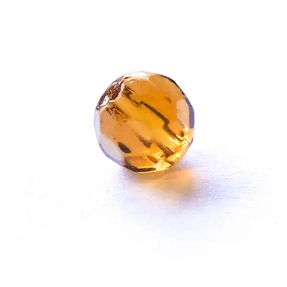 Bite Of Bleak Glass Bead 8mm Amber Voordeelprijs