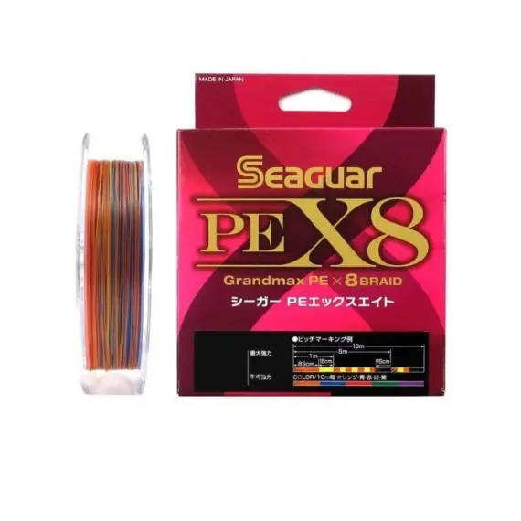 Veilige Betaling Seaguar PE X8 Grandmax 300m Multicolor - 0.405mm