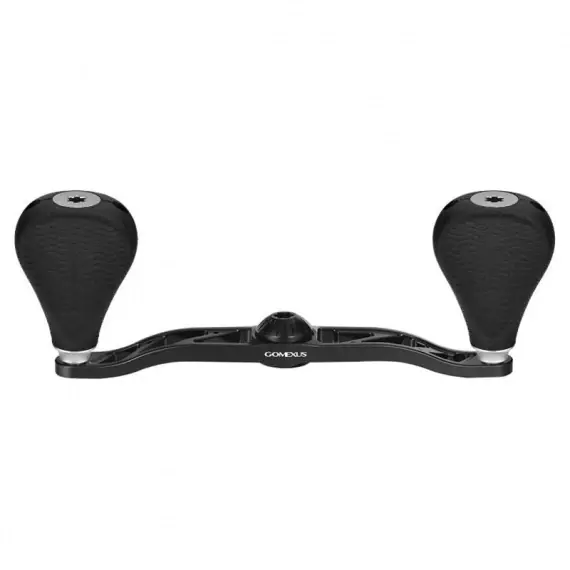 Gomexus 110mm Aluminium Handle with 35mm TPE Knob 7x4mm - Black & Silver Korting
