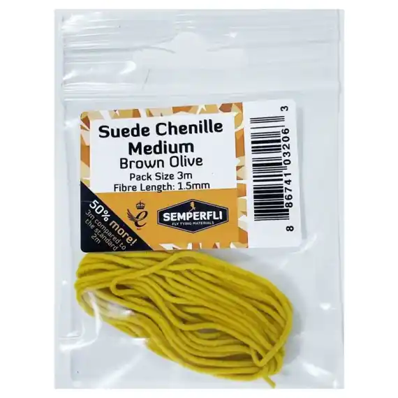 Bestel Nu Semperfli Suede Chenille 1.5mm Medium - Black