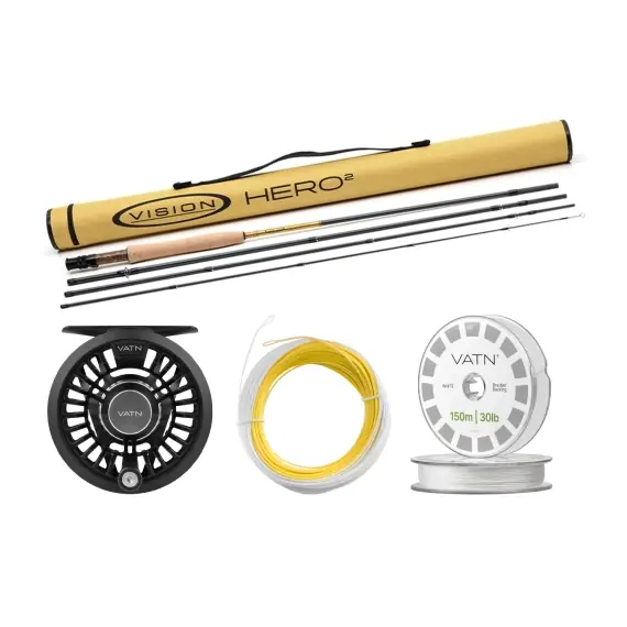 Dagaanbieding Vision Trout HERO² Dry Fly Taper+ Flugset - 9' #5