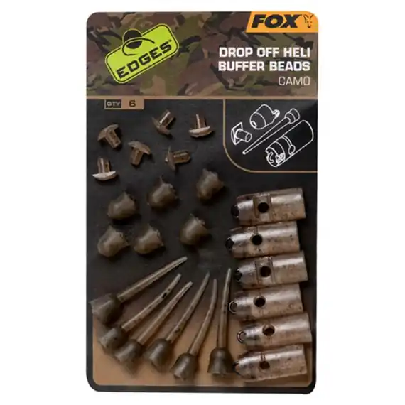 Speciale Aanbieding Fox Edges Camo Drop Off Heli Buffer Bead Kit 6pcs
