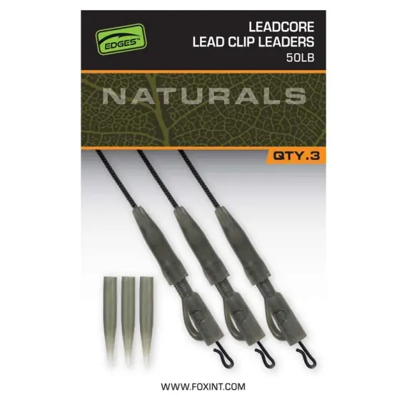 Fox Naturals Leadcore PG Lead Clip Leaders Laatste Versie