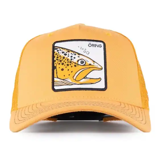 Bestel Nu SQRTN Trout Trucker Cap Mustard