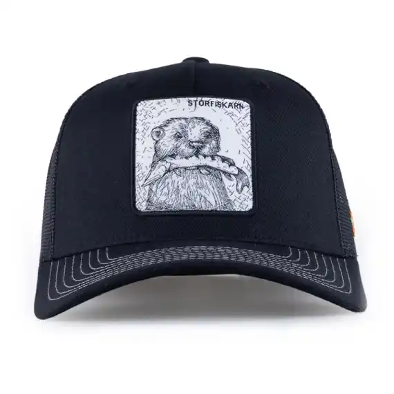 SQRTN Storfiskarn Trucker Cap Black Direct Verzonden