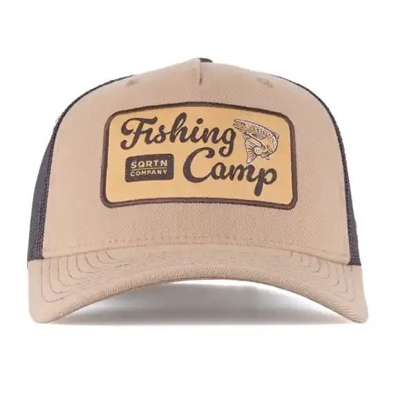 SQRTN Fishing Camp Trucker Cap Khaki Beperkte Voorraad