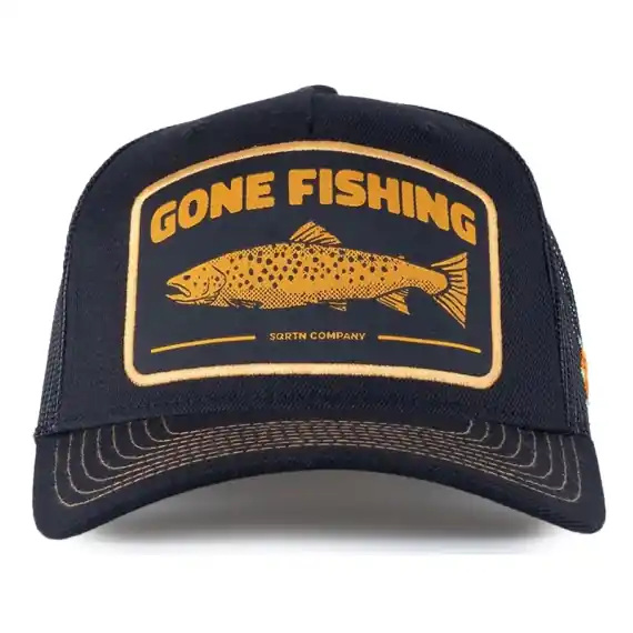 Speciale Aanbieding SQRTN Trout Trucker Cap Black