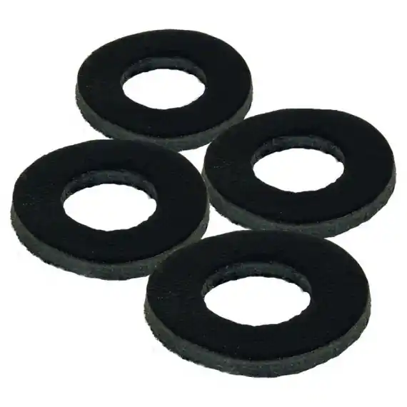 Weekendaanbieding Fox Black Leather Washers (4pcs)