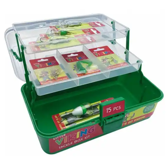 Kinetic Little Viking Tackle Box Kit Green Laatste Kans