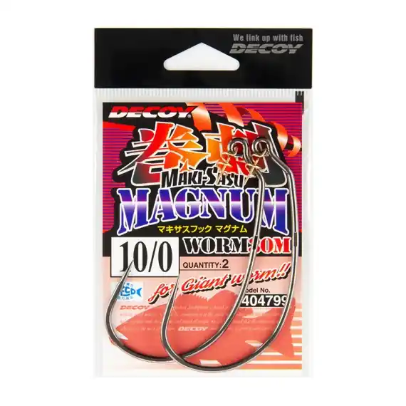 Favoriet Decoy Worm30M Makisasu Hook Magnum, #8/0