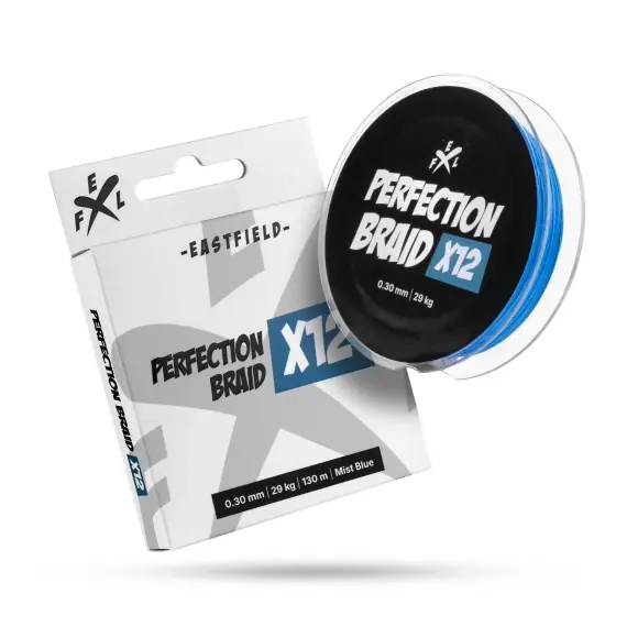 Aanbieding Eastfield Perfection Braid X12 Mist Blue 130m - 0,36mm, 34kg