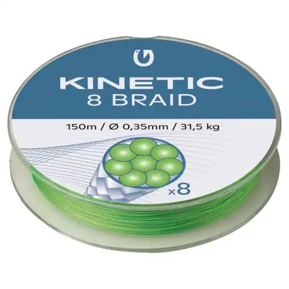Veilige Betaling Kinetic 8 Braid 150m 0,35mm/31,5kg Fluo Green