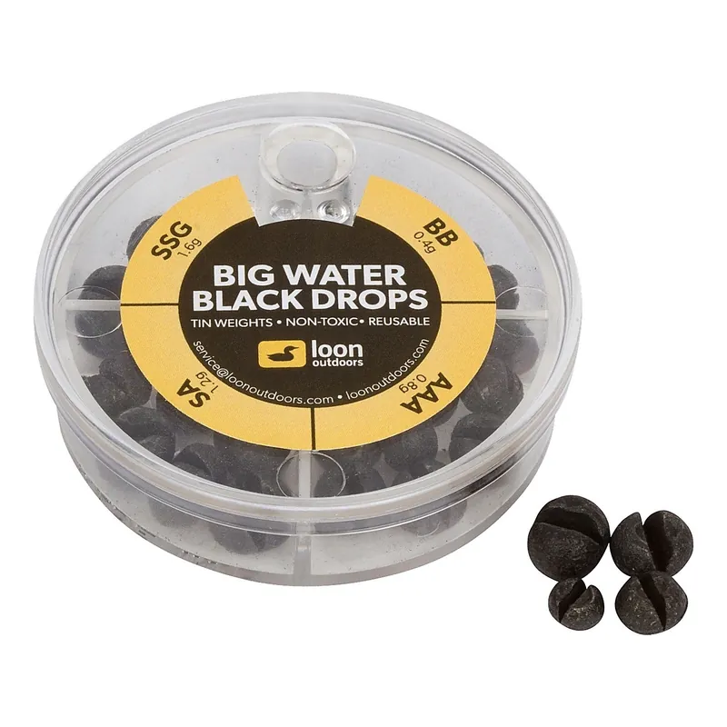 Loon Black Drop - 4 Division - Black Big Water Snelle Levering
