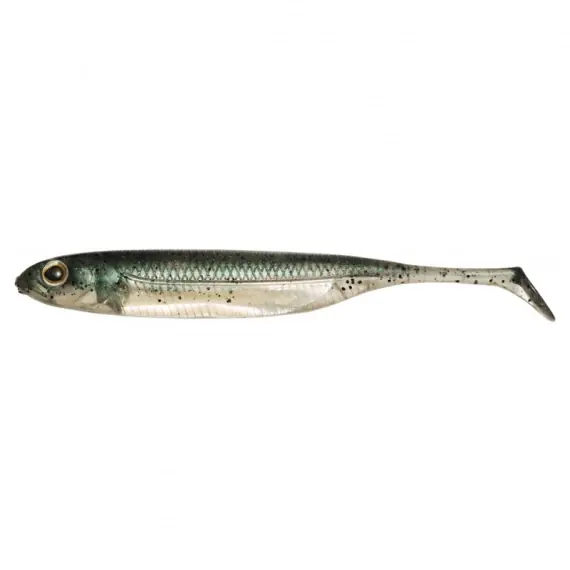 Fish Arrow Flash J Shad 2'' (8pcs) - #01 Green Pumpkin/Silver Snelle Levering