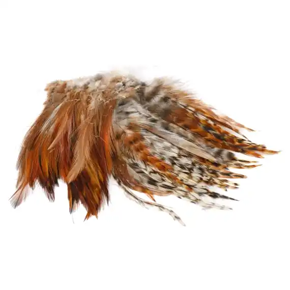Bestel Nu Strung Neck Hackle - Brown