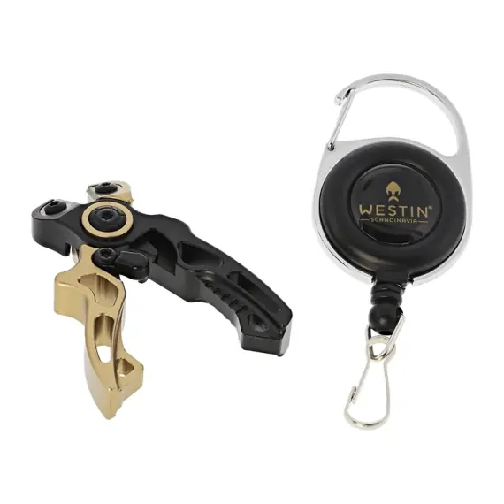 Favoriet Westin Micro Line Cutter + Pin On Reel (Incl, Spare Blades) S 2,5''/6,3cm Black Sand