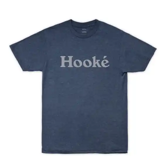Meest Verkocht Hooke Original Tee Indigo Black Heather - S