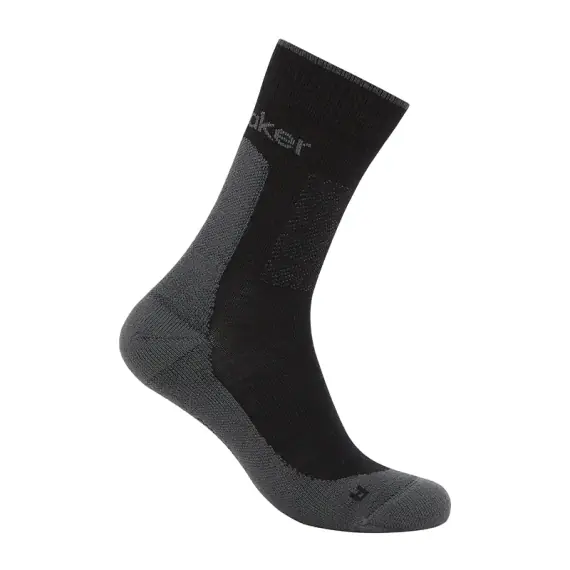 Icebreaker Mens Hike+ Medium Crew Black/Obsidian - L Lage Kosten