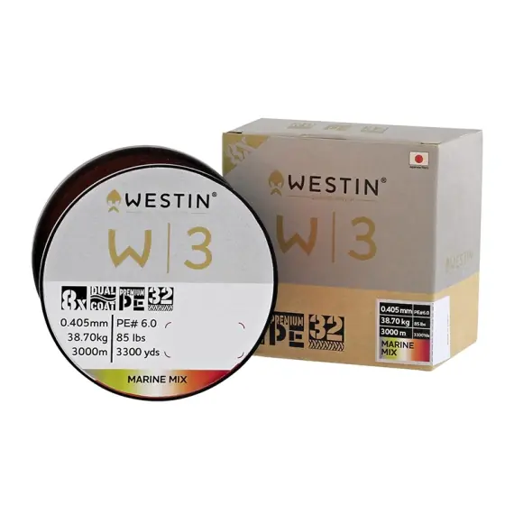 Nu Kopen Westin W3 Oceanic Swirl 8-Braid 300M 0,45mm 41,1Kg/91Lbs - Marine Mix
