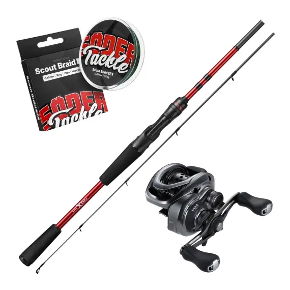 Lake X Perch 7'2'' X-Fast Action ML 5-25g Casting Combo Snelle Levering