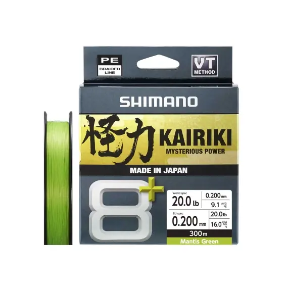 Shimano Kairiki 8+ 300m Green - 0.35mm Korting