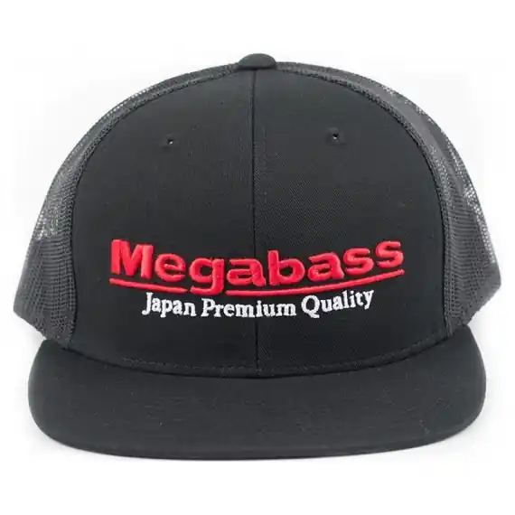 Premium Megabass Trucker Hat Black/Red