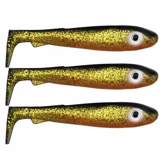 McRubber Big Bass (3-pak) - Blue Silver Glitter Korting