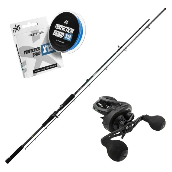 Speciale Aanbieding Mikado Jaws Big Bait Casting 8'6'', 50-200g / Svivlo Combo