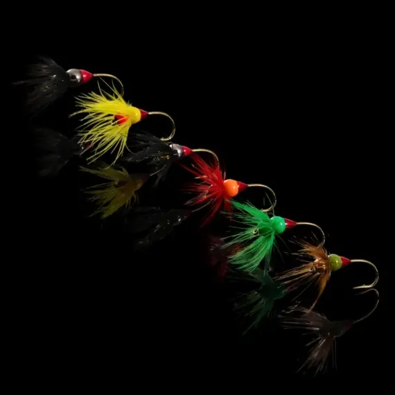 Norolan Nordborn Ice Fly Jig - Complete Color Set (6-pack) Snelle Levering