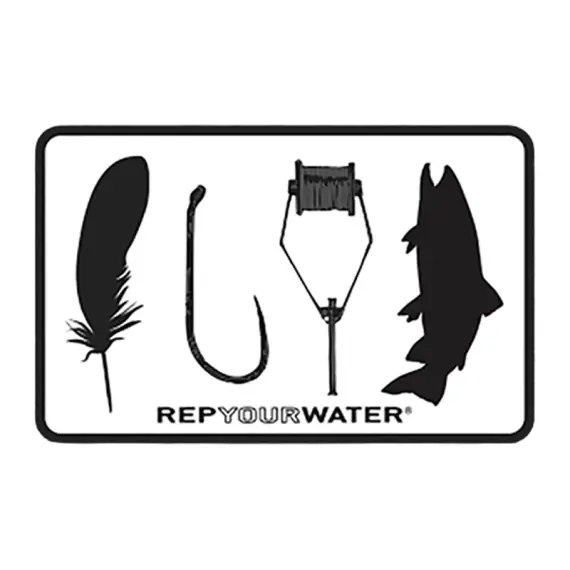 Nu Kopen RepYourWater Sticker - Fly Tyer