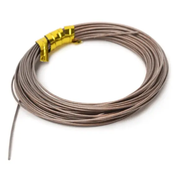 Partridge Bauer Pike Leader Wire 20lb - Brown Direct Beschikbaar